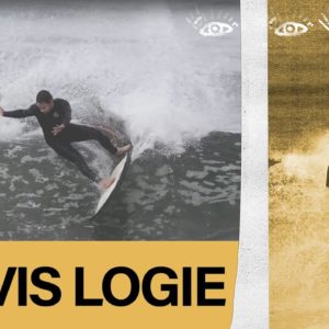 Surfer Travis Logie Looks Front Hand When Surfing Back Hand