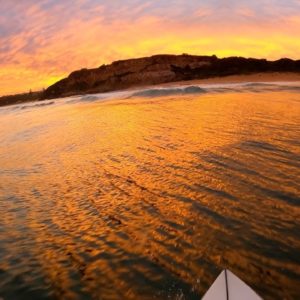 SURFING THE CRAZIEST SUNSET OF MY LIFE! (RAW POV)