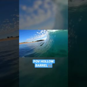POV SURFING HOLLOW BARREL 😍
