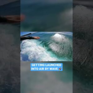 Surfer gets LAUNCHED into air by wave 🚀🔥