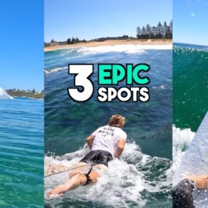 POV SURFING ADVENTURE: 3 EPIC SPOTS! (RAW AIRS & TURNS)
