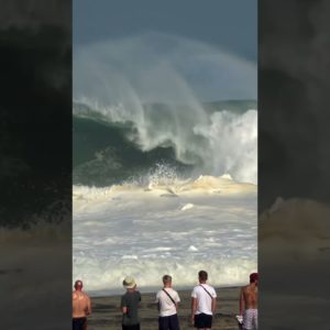 Surfer Escapes INSANE 20 Foot Wave #shorts