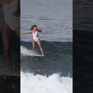 Toes Over The Nose With Flora #surfingbali #surfing #surfingindonesia