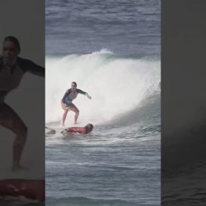 Kailani Dodges The Crowd And Shreds  #surfingbali #surfingindonesia #surf