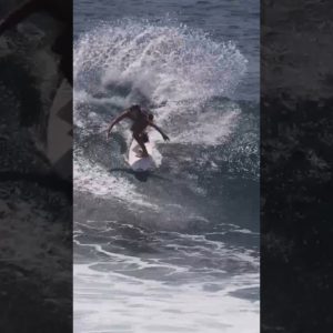 She Rips Through The Racetrack  #surfingbali #surfingindonesia #surf
