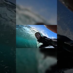 Surfer takes a SELFIE inside a barrel!