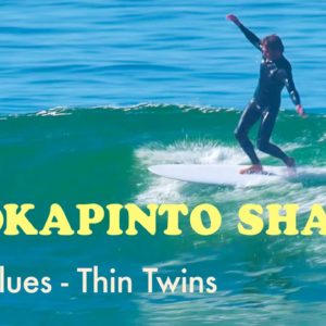 Kookapinto Shapes | Baja Blues - Thin Twins | Surfing Twin Fin Mid-Length