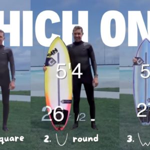 1 Shaper, 3 boards, 1 Wavepool: A Surfboard Design Experiment