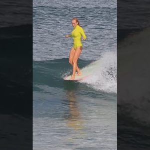 Katya Tickles The Nose With Her Toes #surfing #balisurf #surfers