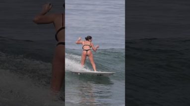Giada Gets A Fun One In Canggu #surfingbali #surfers  #surfing
