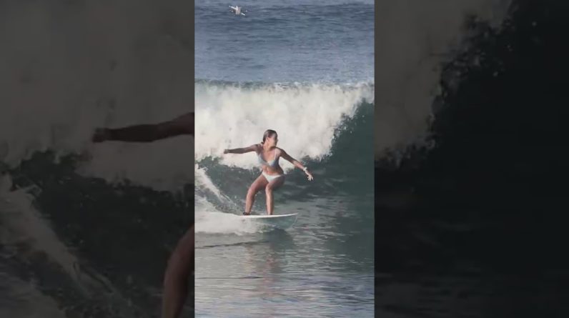 Kayla Gets A Clean One At Echo Beach #surfing #surfingbali #surfers