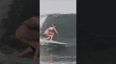 Veronica Draws A Nice Line #surfing #surfingbali #surfers