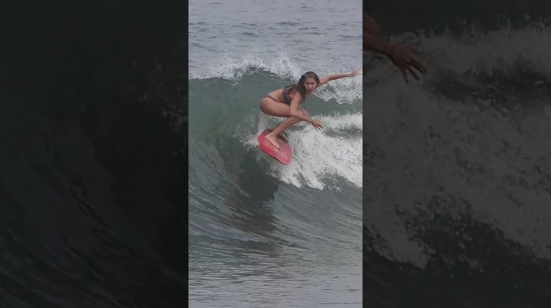 Pua Jams Two Turns At The Rivermouth #surfing #balisurfing #surfers