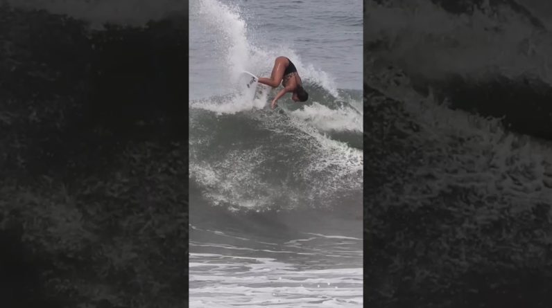 Taina Hits It High #surfing #surfingbali #surfers